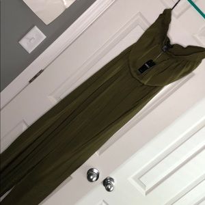 F21 strapless green romper / never worn / size L